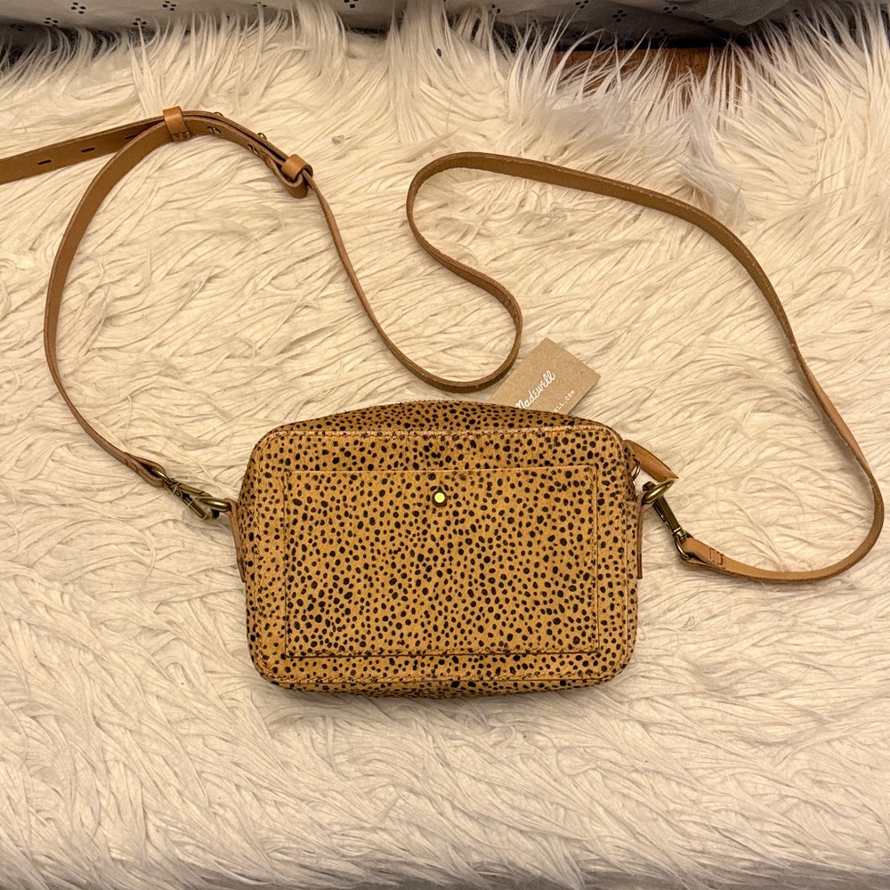 Madewell Spotted Tan Crossbody Bag